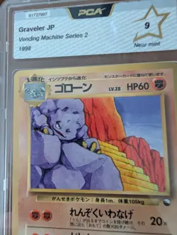 1998 Graveler N Mint Japanese EXCLUSIVE ART Vending Machine Series 2 POKEMON JP - Image 1