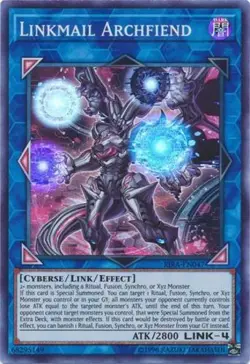 Linkmail Archfiend - RIRA-EN047 - Super Rare - Unlimited Edition NM Yugioh Risin - Image 1