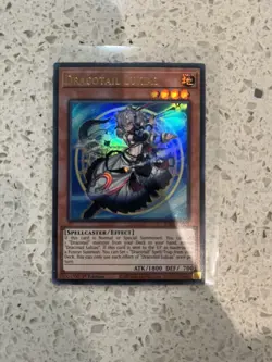 YUGIOH JUSH-EN001 Dracotail Lukias Ultra Rare 1st Edition english near mint - Image 1