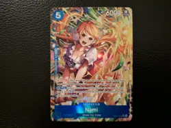 One Piece, Nami OP11-054 - Alt Art -Foil Super Rare. A Fist of Divine Speed - Image 1