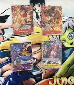 One Piece CCG (Lot) Sabo, Portgas.D.Ace, Trafalgar Law, Donquixote Rosinante - Image 1