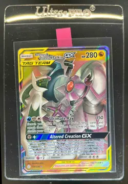 2019 Pokemon Sun Moon Cosmic Eclipse Arceus Dialga Palkia Tag Team Holo #156/236 - Image 1