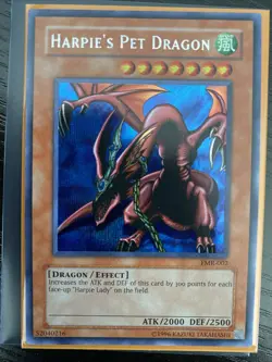 Yugioh Harpie's Pet Dragon FMR-002 Prismatic Secret Rare LP - Image 1