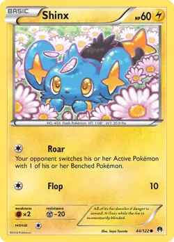 Shinx 44/122 Common XY - BREAKpoint Pokemon Card - Image 1