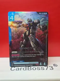 🔥 Gundam NT-1 Gundam Card Game . Steel Requiem GD03-001 LR - Image 2