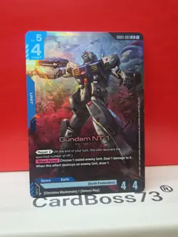 🔥 Gundam NT-1 Gundam Card Game . Steel Requiem GD03-001 LR - Image 3