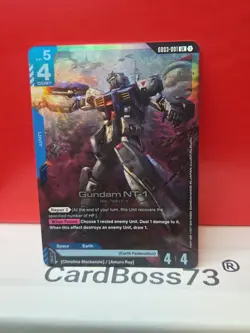 🔥 Gundam NT-1 Gundam Card Game . Steel Requiem GD03-001 LR - Image 4