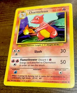Charmeleon Base Set 1999 Pokemon Card WOTC 🔥 #24/102* Slightly Played with. - Image 1