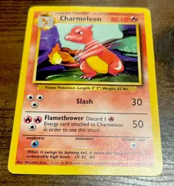 Charmeleon Base Set 1999 Pokemon Card WOTC 🔥 #24/102* Slightly Played with. - Image 2