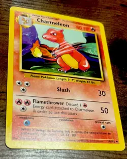 Charmeleon Base Set 1999 Pokemon Card WOTC 🔥 #24/102* Slightly Played with. - Image 3