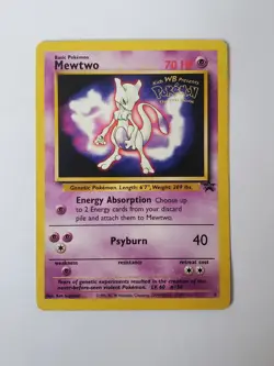 Mewtwo - 3 - Pokemon Wizards Black Star Promo Card WB DMG - Image 1