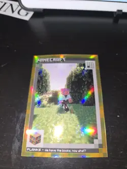 🚨2024 Panini Minecraft Trading Cards Planks Gold prizm #49/49 SSP Omega!!! 🚨 - Image 2