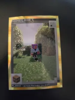 🚨2024 Panini Minecraft Trading Cards Planks Gold prizm #49/49 SSP Omega!!! 🚨 - Image 4