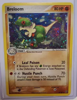 Pokemon TCG Breloom 3/107 EX Deoxys Holo Rare Card English 2005 - Image 1