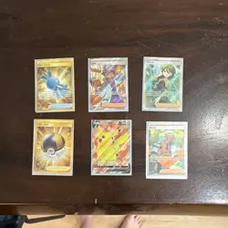Pokemon TCG 6 Foil Card Lot Pikachu V, Cheryl, Arven, Rare Candy, Ultra Ball - Image 3