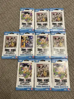 Dragon Ball Super Card Game Fusion World Manga Booster 01 10 Sleeved Packs - Image 1