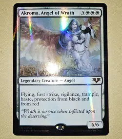 MTG FOIL Akroma, Angel Of Wrath 002/015 Mythic Rare NM - Image 1