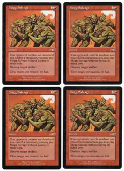 Mogg Salvage x4 4x 2000 Nemesis PLAYSET Red Uncommon Instant MTG SP - NM AZ2 - Image 1