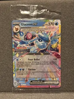 Glaceon ex 026/131 - Pokemon TCG Prismatic Evolutions Stamped Promo SEALED | NM - Image 1