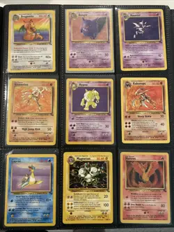 100% Complete Fossil Set 62/62 Original 1999 WOTC Pokemon Cards LP-NM - Image 3
