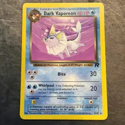 Pokemon Dark Vaporeon 45/82 Non Holo Team Rocket Unlimited LP - Image 1