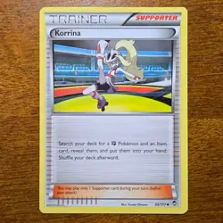 Korrina 95/111 - Furious Fists Uncommon Supporter 2014 - Pokemon TCG Card LP - Image 1