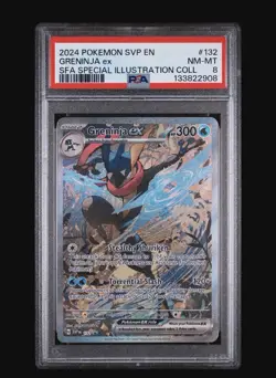 2024 GRENINJA POKEMON SVP EN-SV BLACK STAR SHROUDED FABLE SPECIAL ILLUST. PSA-8 - Image 1