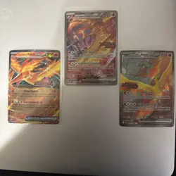 Team Rocket's Moltres ex SIR Stamped PROMO SET SIR 229/182 208/182 031/182 - Image 2