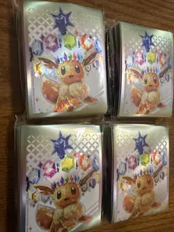 4x Pokemon TCG Prismatic Evolutions Eevee Premium Sleeves Sealed Lot (260) - Image 3