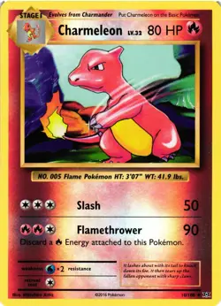 Pokemon TCG Charmeleon 10/108 XY Evolutions Reverse Holo VLP - Image 1