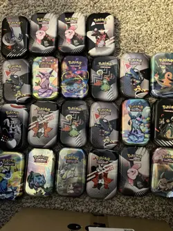 Pokemon 30+ Mini Tins Empty Lot - Image 1
