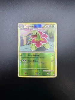 Pokemon TCG Meganium Reverse Holo Rare HeartGold SoulSilver 26/123 - Image 1