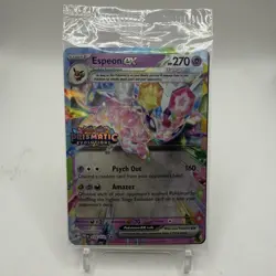 Pokemon Prismatic Evolutions Espeon ex 034/131 Surprise Box Stamped Sealed QTY - Image 1