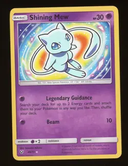 Pokemon TCG 2017 Shining Legends Shining Mew Holo RARE 40/73 - Image 1