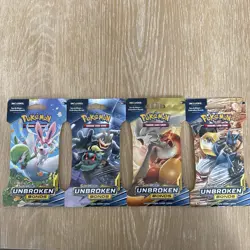 Full Artwork Set Pokemon TCG Unbroken Bonds Sleeved Booster Packs - Image 1