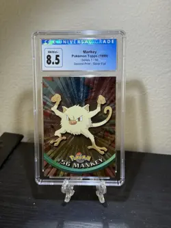 2000 Pokemon Topps Chrome Series 1 Mankey Chrome #56 CGC 8.5 - Image 1