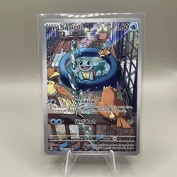 Pokemon TCG Squirtle #148 Stellar Crown Full Art Illustration Rare Mint - Image 1