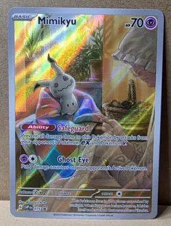 Mimikyu SVP 075 Black Star Promos Full Art Holo Paldean Fates Pokemon TCG NM - Image 1