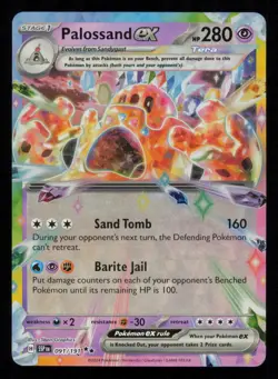 Palossand ex 091/191 Pokemon Surging Sparks Double Rare Near Mint - Image 1