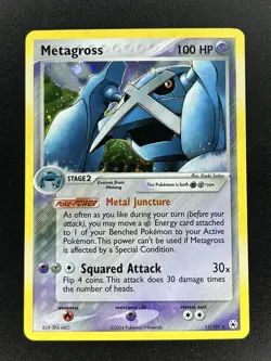 Metagross 11/101 Hidden Legends Reverse Holo Pokemon 2004 NM - Image 1