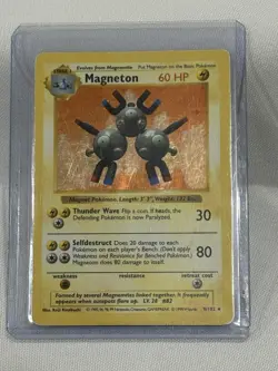 1999 Pokemon #9 Magneton Shadowless Holo - Image 1