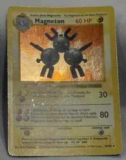 1999 Pokemon #9 Magneton Shadowless Holo - Image 5