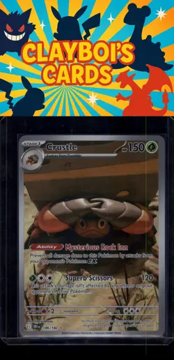 Crustle 186/182 Holo Illustration Rare SV10: Destined Rivals Pokemon TCG NM+ - Image 1