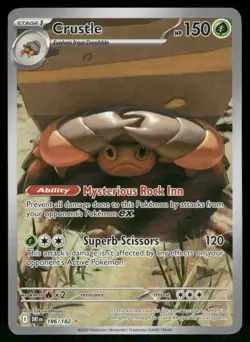 Crustle 186/182 Illustration Rare Holo NM Pokemon SV10: Destined Rivals - Image 1