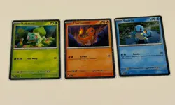 151 Promo Card Bundle: Bulbasaur, Charmander, Squirtle - SVP046 SVP047 SVP048 NM - Image 1