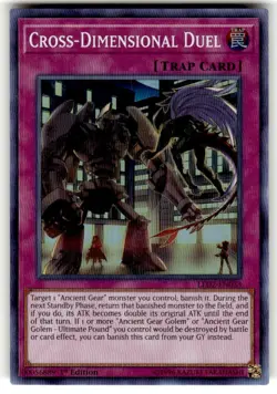 Yugioh Cross-Dimensional Duel LED2-EN033 Super Rare 1st Ed NM - Image 1