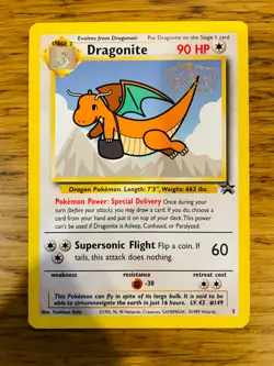 Dragonite No.5 WOTC Black Star Promo Pokemon Card! FAST & FREE P&P! - Image 1