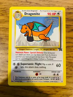 Dragonite No.5 WOTC Black Star Promo Pokemon Card! FAST & FREE P&P! - Image 2