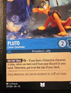 Pluto - Clever Cluefinder 157/204 Uncommon Whispers In The Well Disney Lorcana - Image 4