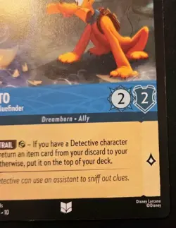 Pluto - Clever Cluefinder 157/204 Uncommon Whispers In The Well Disney Lorcana - Image 5